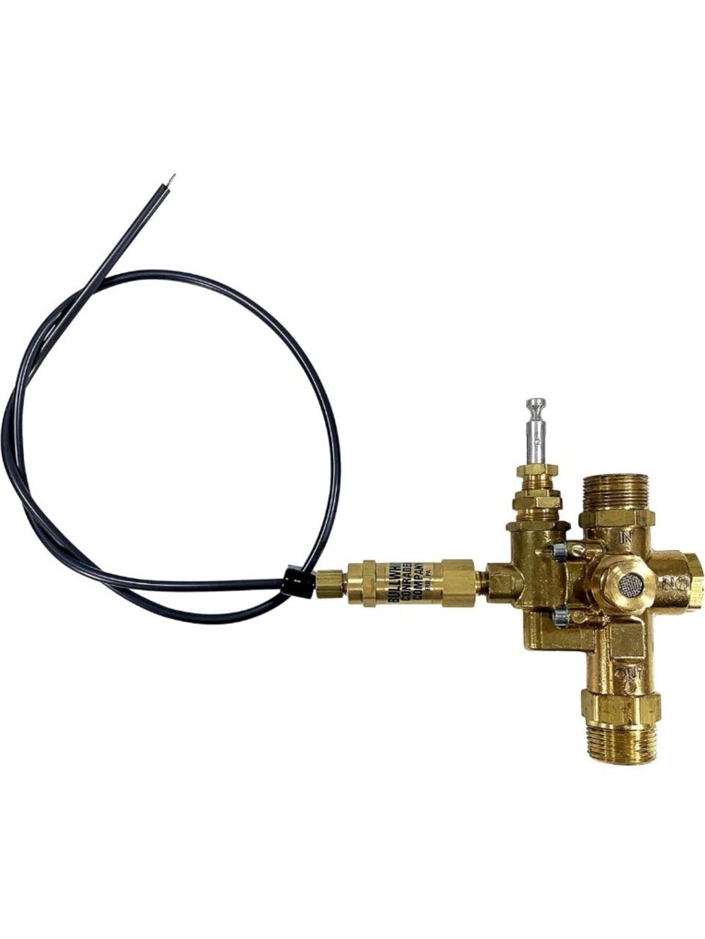 3/4" Compression Top Inlet Check Valve with Throttle Control for Gas Air